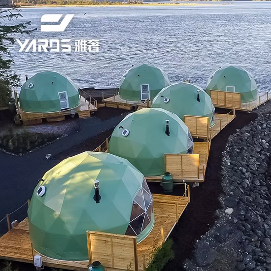 Geodätisches Kuppelzelt im Freien für Winterschnee und Wüstencamping